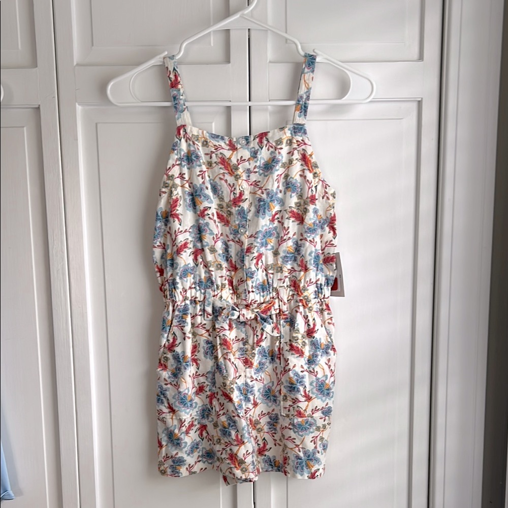 Old Navy Girls Floral Linen Romper
